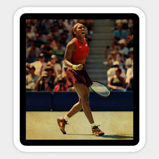 Vintage expression Coco Gauff Sticker